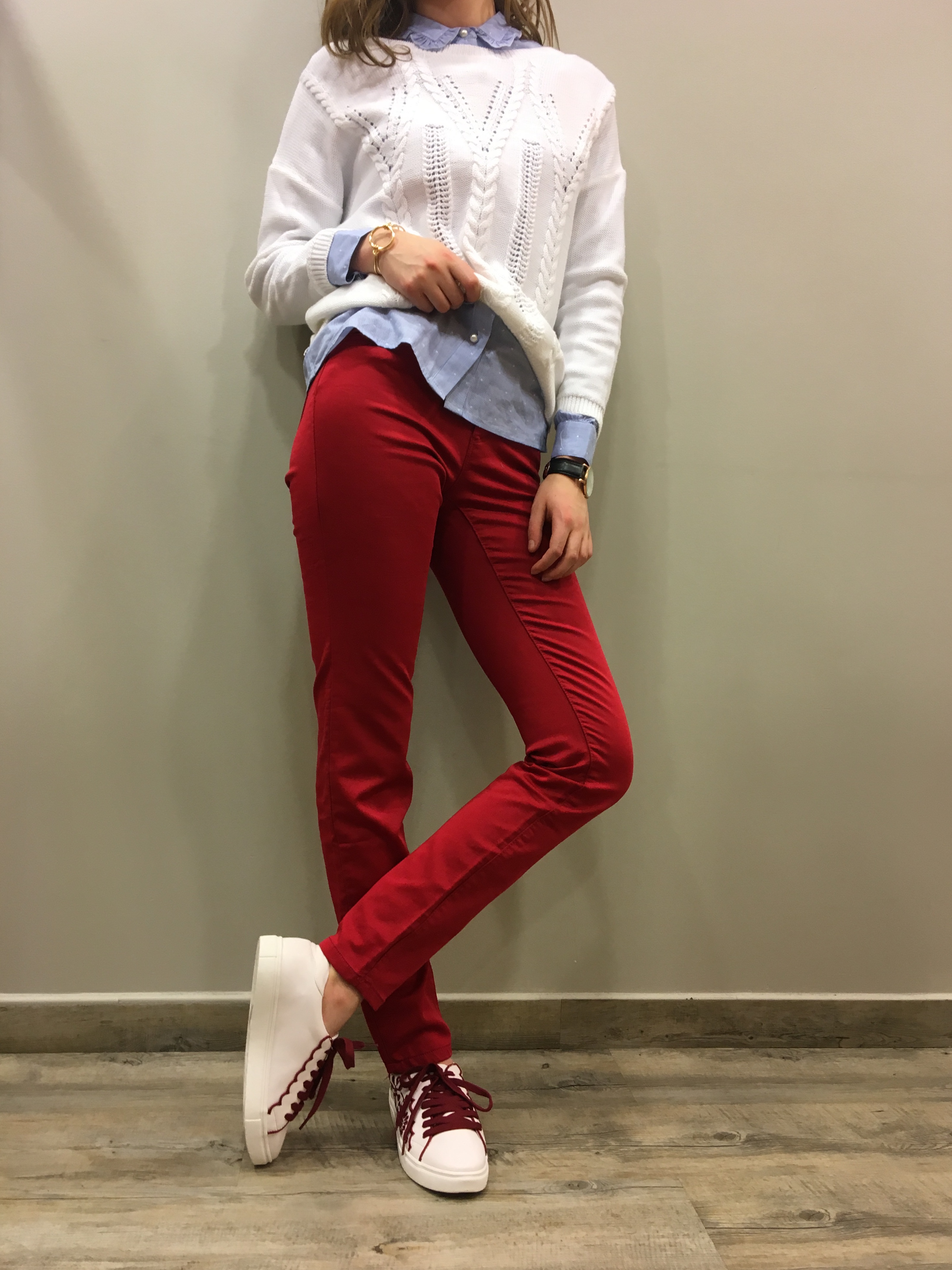 Look NAF NAF chemise et pull