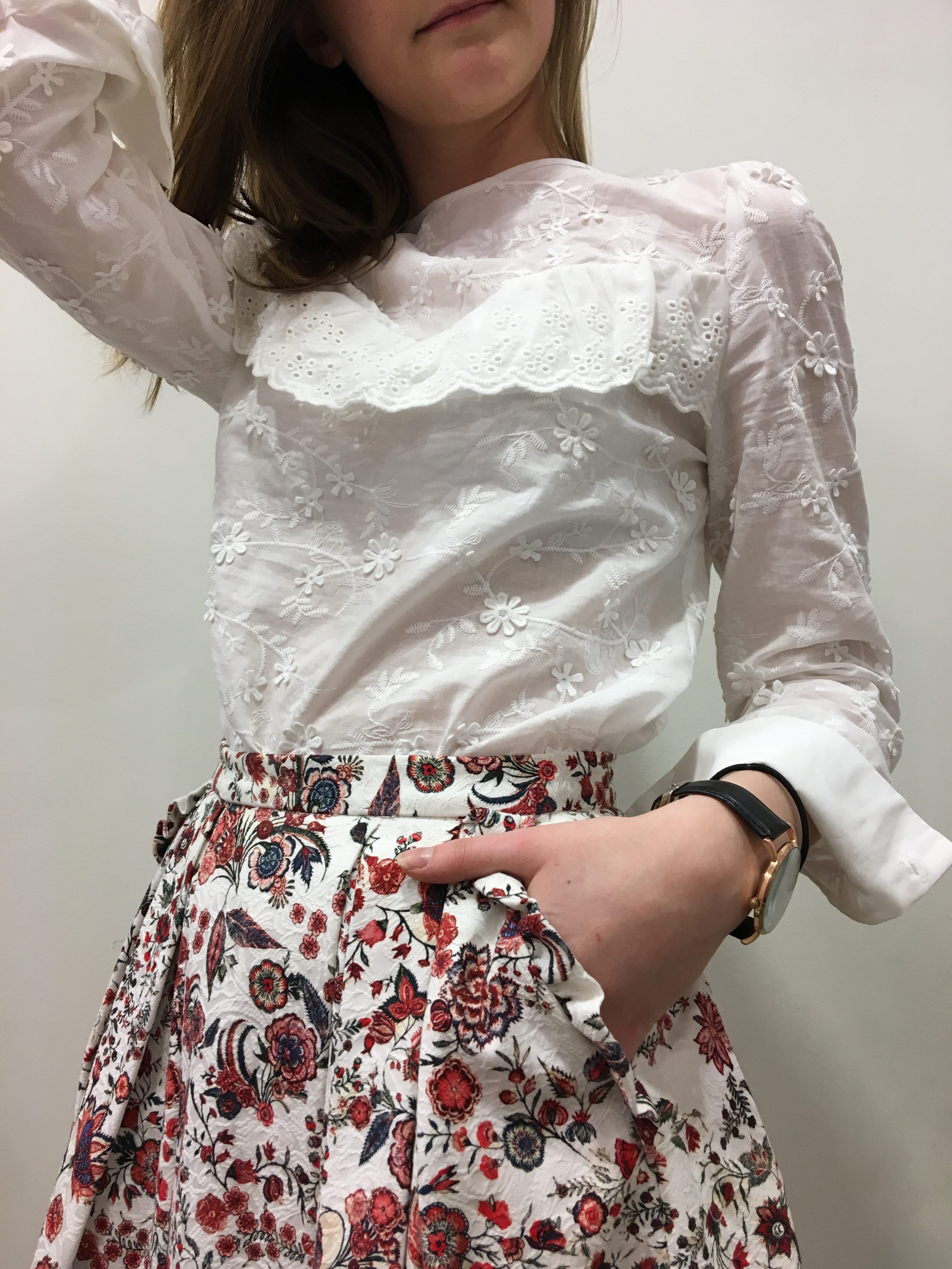 Chemise NAF NAF broderies anglaises