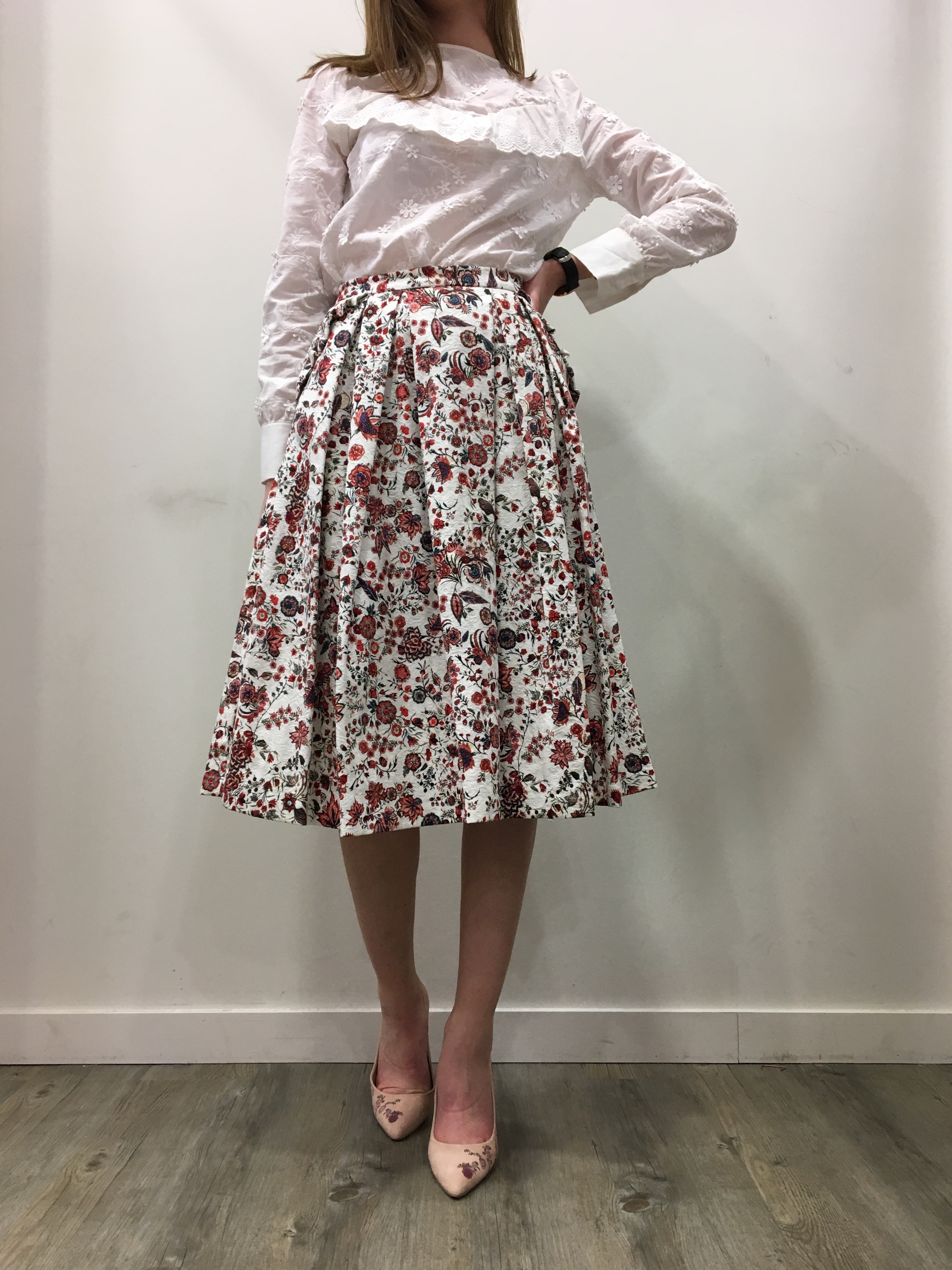 Jupe fleurie Collectionistas NAF NAF