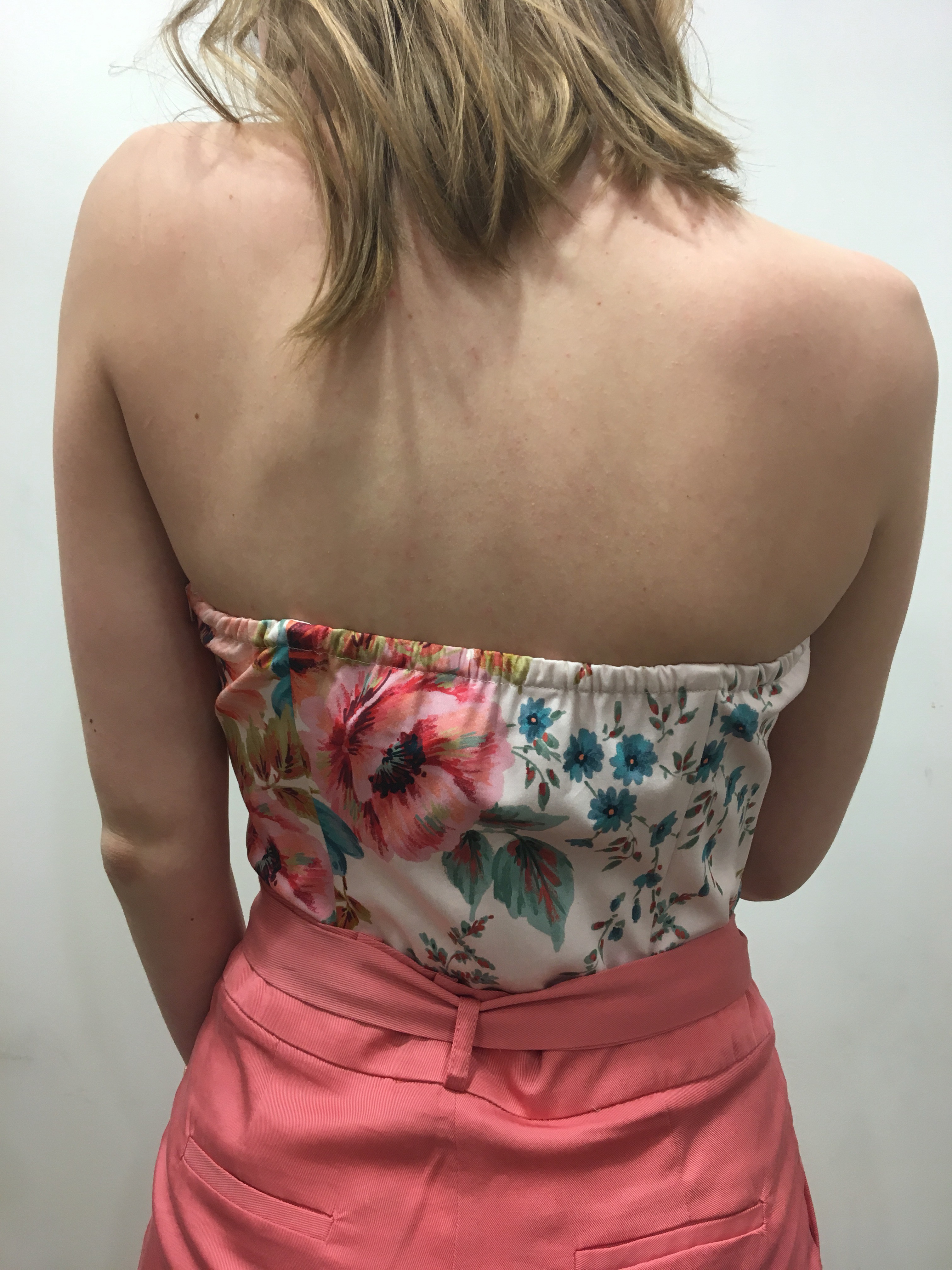 Dos bustier fleuri NAF NAF