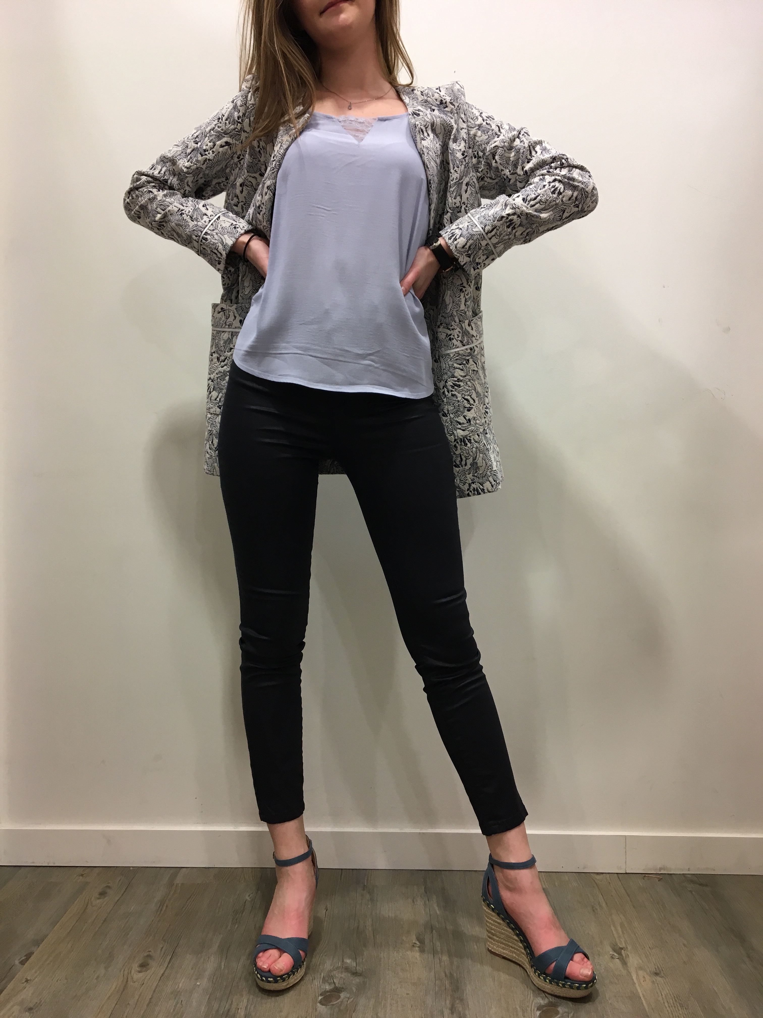 Manteau jacquard NAF NAF perroquet