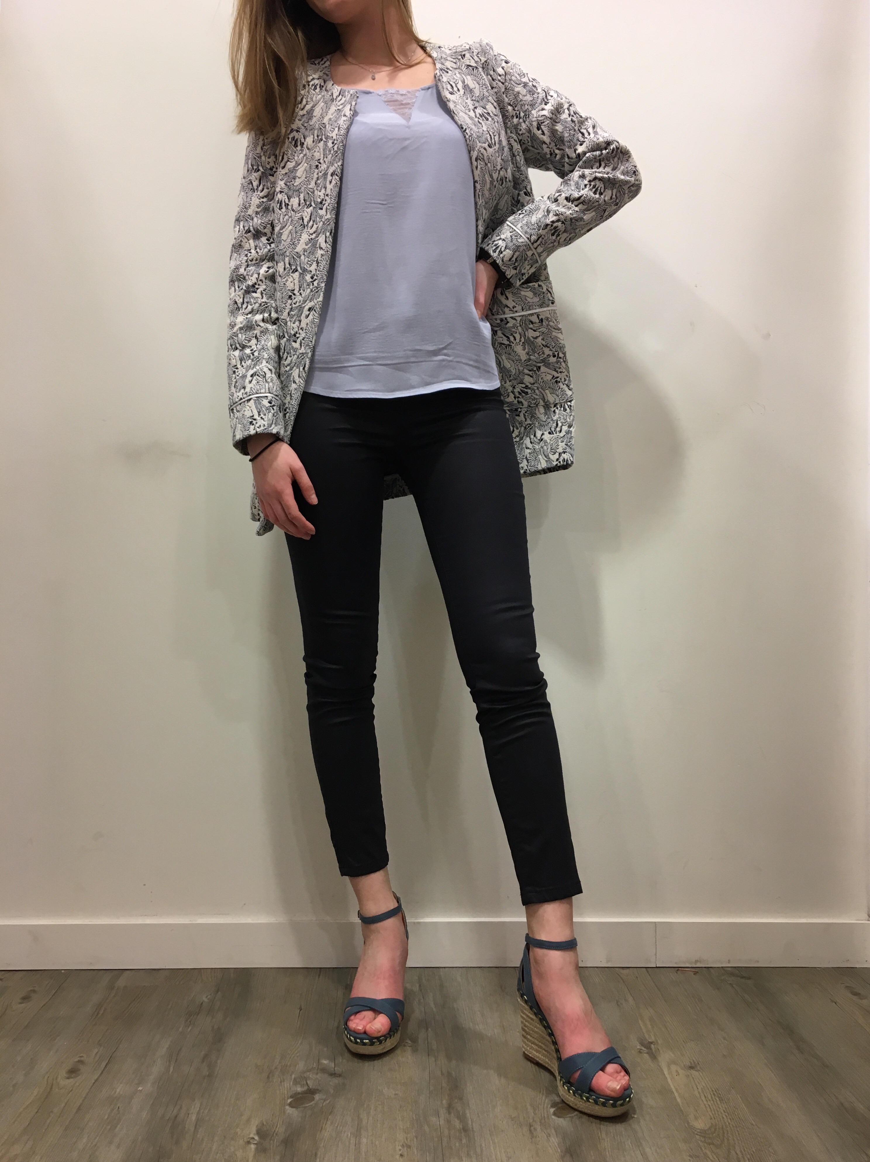 Manteau jacquard NAF NAF