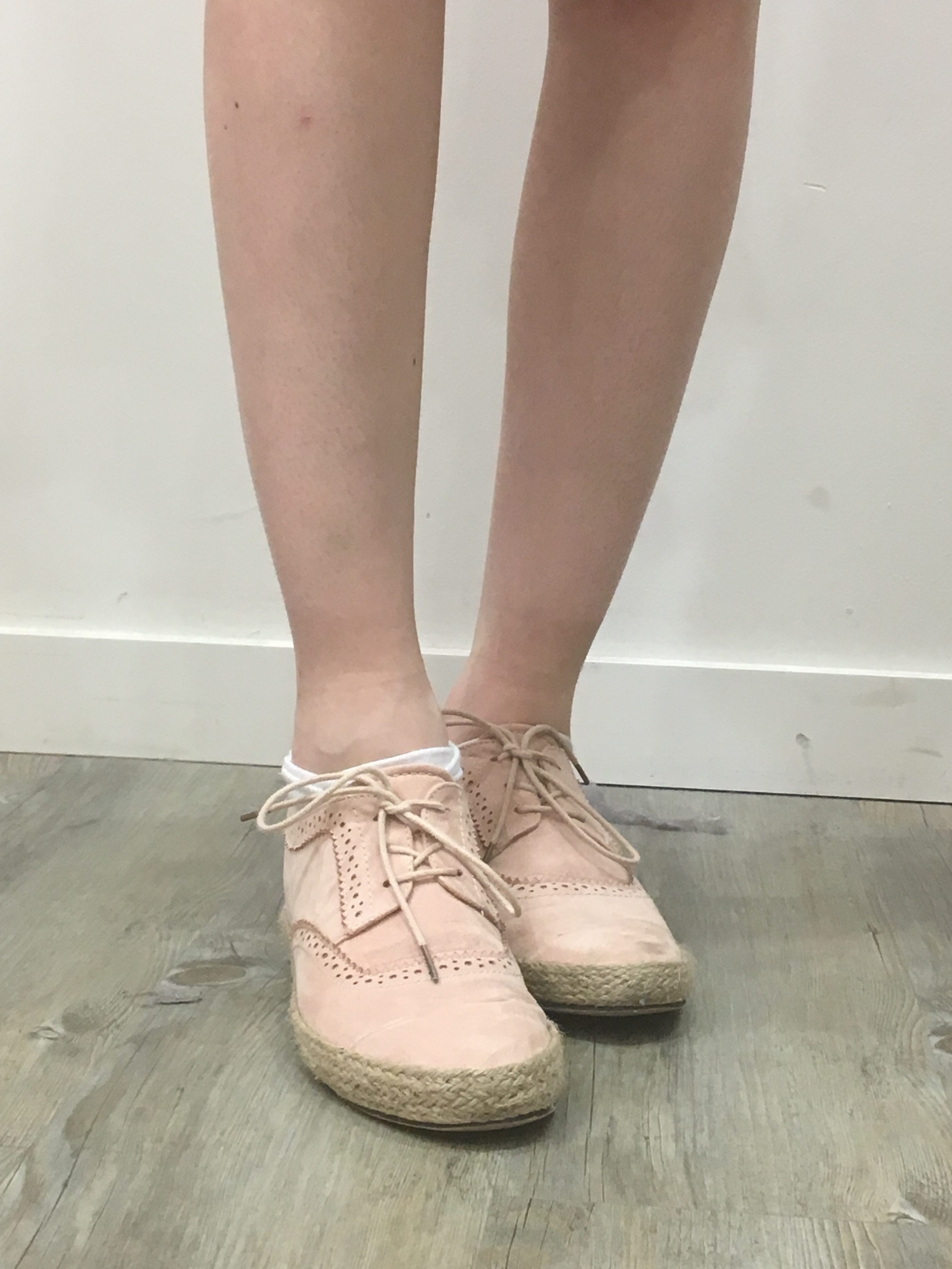 Derbies rose poudré