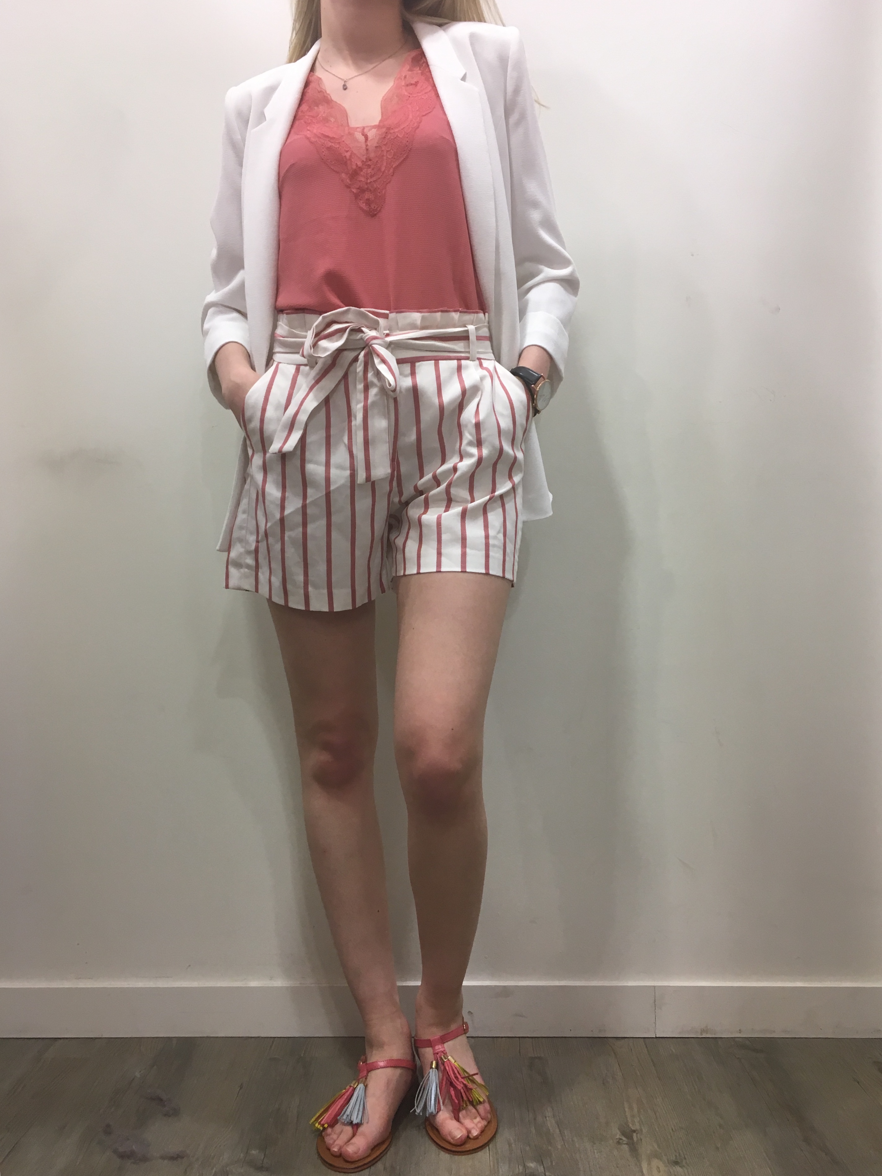 Short en lin à nouer