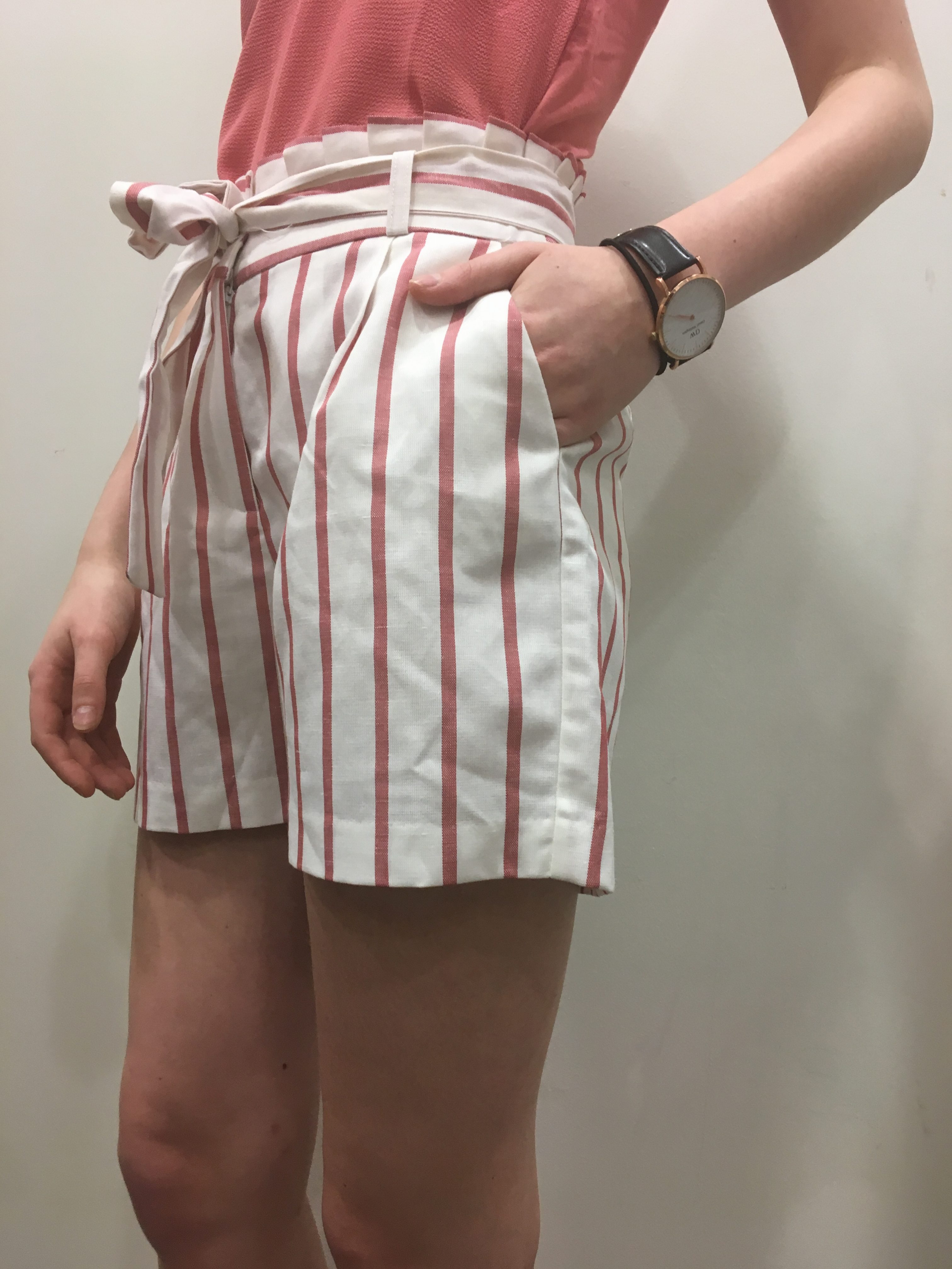 Short en lin à rayures NAF NAF