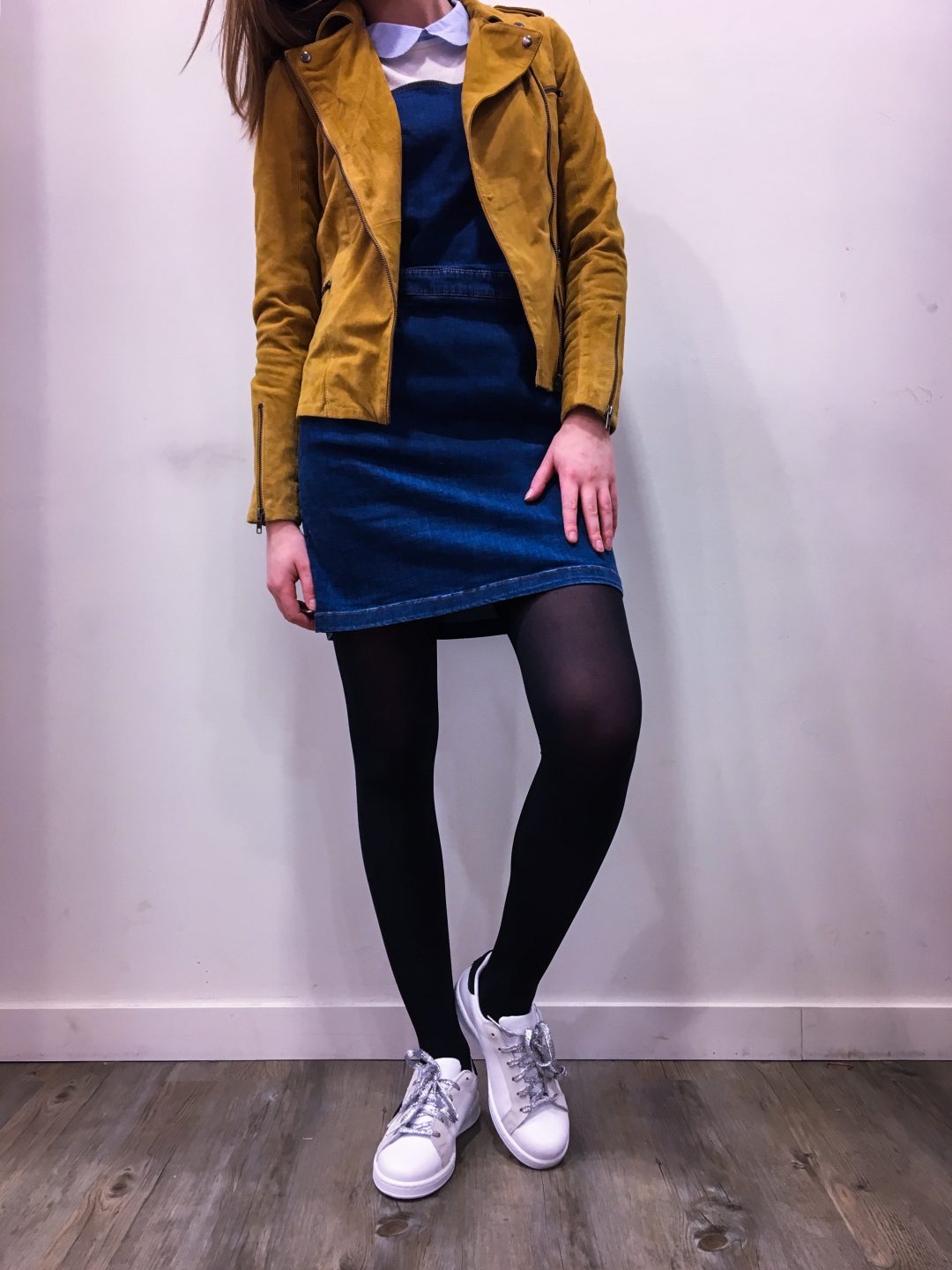 Le cuir moutarde NAF NAF