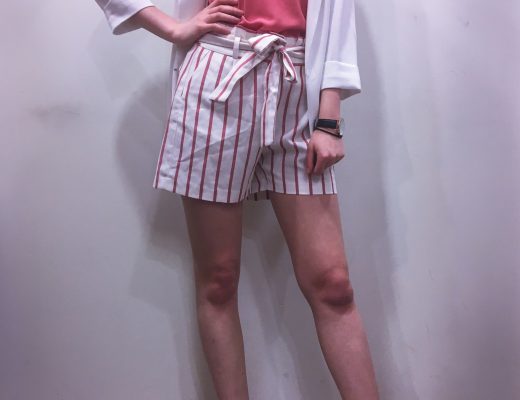 Short en lin et dentelle de pêche NAF NAF