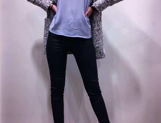 Manteau jacquard et perroquets NAF NAF