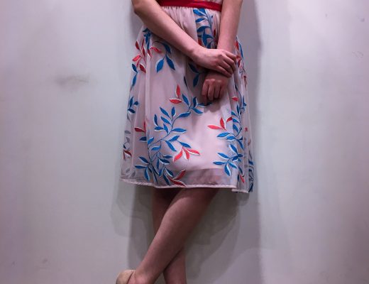 Jupe midi et garden party chez NAF NAF