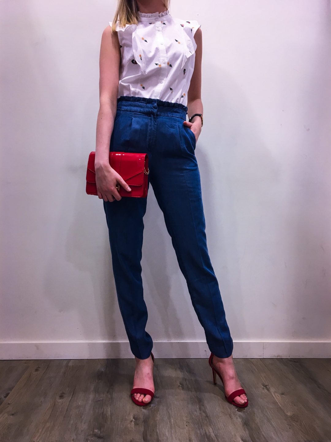 Chemise NAF NAF et son pantalon à pinces