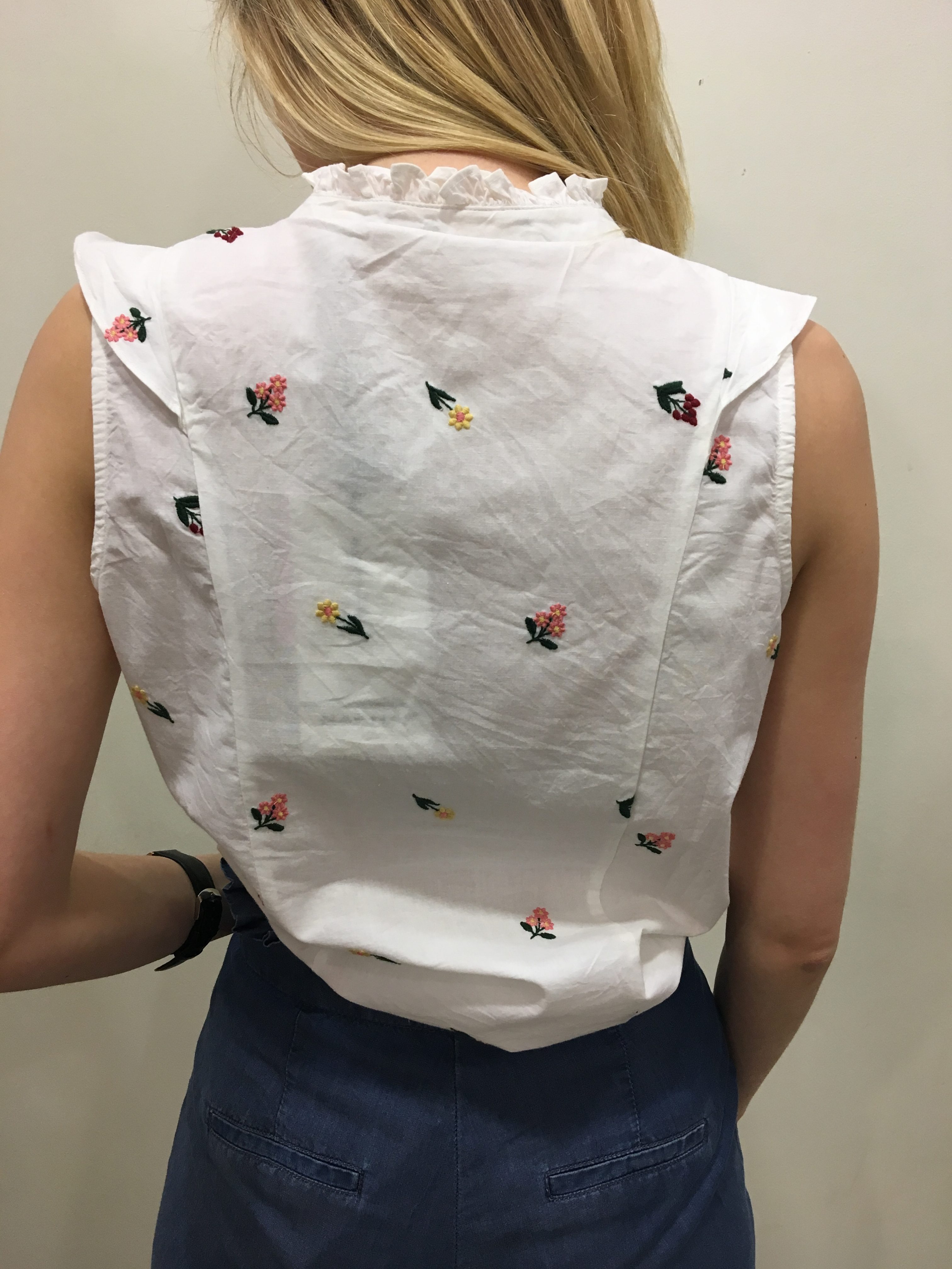 Dos chemise manches courtes