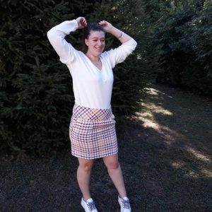 Jupe pied de poule NAF NAF