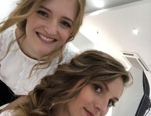 Léa pour le shooting NAF NAF