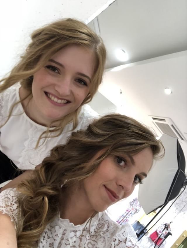 Léa pour le shooting NAF NAF